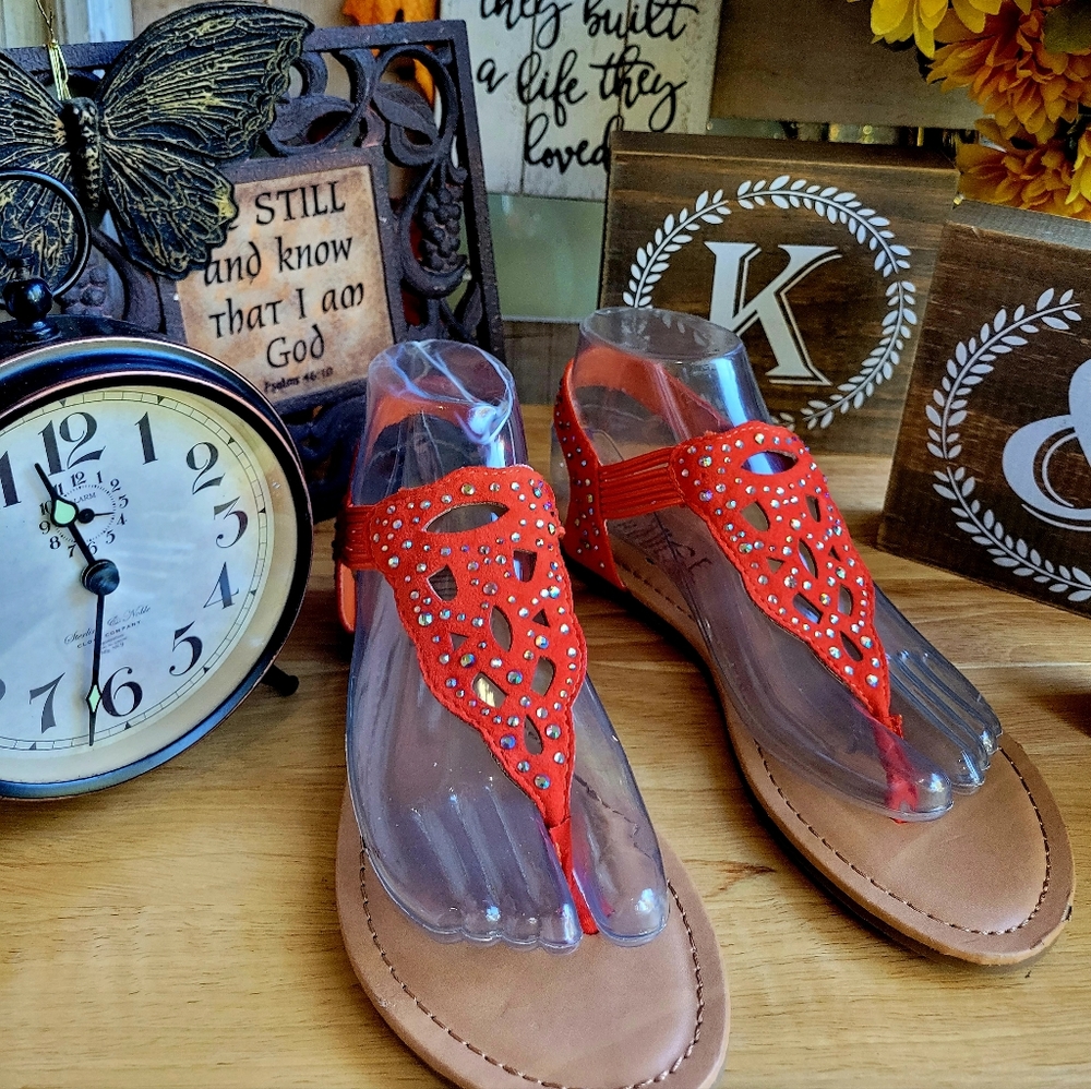 Rouge Orange Sandals